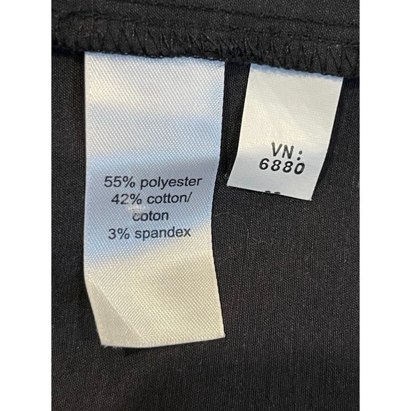 MAURICES Womens Colorblock Sheath Dress H0412 Round Neck Black White Size 11/12 - Picture 7 of 8